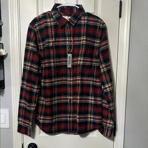 Alpine Design Men's Plaid Shirt - Red, Black, and White